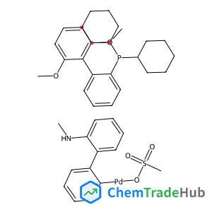 [2'-(methylamino)-[1,1'-biphenyl]-2-yl]palladio methanesulfonate, dicyclohexyl({2',6'-dimethoxy-[1,1'-biphenyl]-2-yl})phosphane