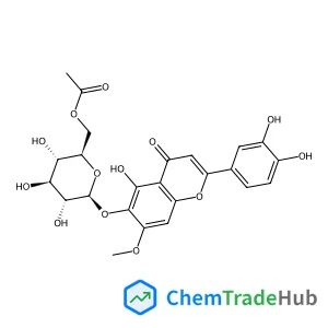 [(2R,3S,4S,5R,6S)-6-{[2-(3,4-dihydroxyphenyl)-5-hydroxy-7-methoxy-4-oxo-4H-chromen-6-yl]oxy}-3,4,5-trihydroxyoxan-2-yl]methyl acetate