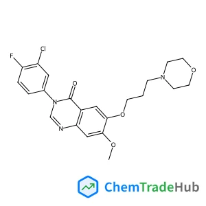 3-(3-Chloro-4-fluorophenyl)-7-methoxy-6-[3-(4-morpholinyl)propoxy]-4(3H)-quinazolinone