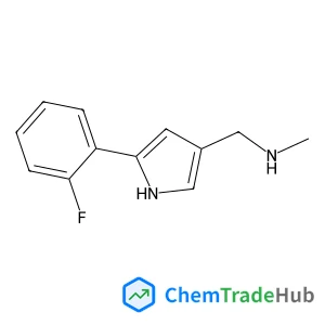 1-(5-(2-Fluorophenyl)-1H-pyrrol-3-yl)-N-methylmethanamine