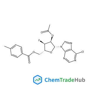 9-[2-O-Acetyl-3-deoxy-3-fluoro-5-O-(4-methylbenzoyl)-beta-D-ribofuranosyl]-6-chloro-9H-purine