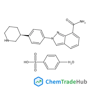 2-{4-[(3S)-3-Piperidinyl]phenyl}-2H-indazole-7-carboxamide 4-methylbenzenesulfonate hydrate (1:1:1)