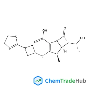 (4R,5S,6S)-3-{[1-(4,5-Dihydro-1,3-thiazol-2-yl)-3-azetidinyl]sulfanyl}-6-[(1R)-1-hydroxyethyl]-4-methyl-7-oxo-1-azabicyclo[3.2.0]hept-2-ene-2-carboxylic acid