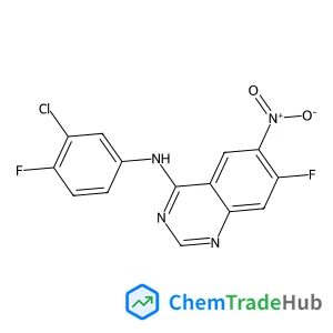 N-(3-Chloro-4-fluorophenyl)-7-fluoro-6-nitro-4-quinazolinamine