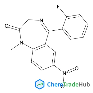 5-(2-Fluorophenyl)-1-methyl-7-nitro-1,3-dihydro-2H-1,4-benzodiazepin-2-one