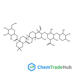 1-O-[(2alpha,3alpha)-2-Hydroxy-24,28-dioxo-3-{[3-O-(beta-D-xylopyranosyl)-beta-D-glucopyranuronosyl]oxy}olean-12-en-28-yl]-beta-D-glucopyranose