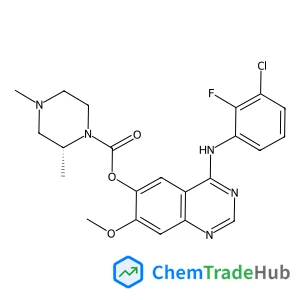 4-[(3-Chloro-2-fluorophenyl)amino]-7-methoxy-6-quinazolinyl (2R)-2,4-dimethyl-1-piperazinecarboxylate