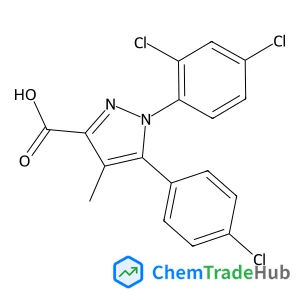 5-(4-Chlorophenyl)-1-(2,4-dichlorophenyl)-4-methyl-1H-pyrazole-3-carboxylic acid