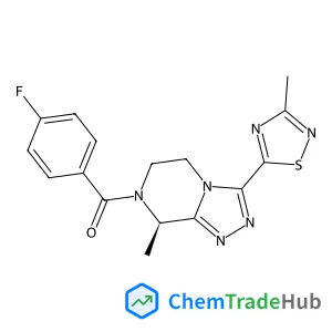 (4-Fluorophenyl)[(8R)-8-methyl-3-(3-methyl-1,2,4-thiadiazol-5-yl)-5,6-dihydro[1,2,4]triazolo[4,3-a]pyrazin-7(8H)-yl]methanone
