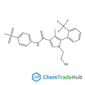 1-(2-Hydroxyethyl)-4-methyl-N-[4-(methylsulfonyl)phenyl]-5-[2-(trifluoromethyl)phenyl]-1H-pyrrole-3-carboxamide