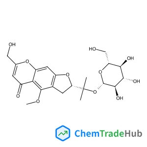 2-[(2S)-7-(Hydroxymethyl)-4-methoxy-5-oxo-2,3-dihydro-5H-furo[3,2-g]chromen-2-yl]-2-propanyl beta-D-glucopyranoside