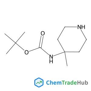2-Methyl-2-propanyl (4-methyl-4-piperidinyl)carbamate