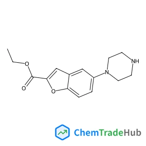Ethyl 5-(1-piperazinyl)-1-benzofuran-2-carboxylate