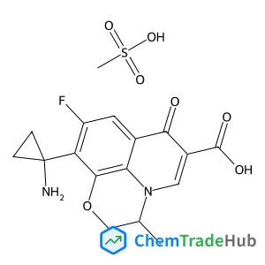 (3S)-10-(1-Aminocyclopropyl)-9-fluoro-3-methyl-7-oxo-2,3-dihydro-7H-[1,4]oxazino[2,3,4-ij]quinoline-6-carboxylic acid methanesulfonate (1:1)
