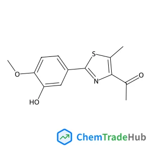 1-[2-(3-Hydroxy-4-methoxyphenyl)-5-methyl-1,3-thiazol-4-yl]ethanone