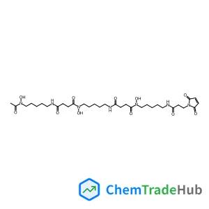 N'-{5-[Acetyl(hydroxy)amino]pentyl}-N-[5-({4-[(5-{[3-(2,5-dioxo-2,5-dihydro-1H-pyrrol-1-yl)propanoyl]amino}pentyl)(hydroxy)amino]-4-oxobutanoyl}amino)pentyl]-N-hydroxysuccinamide