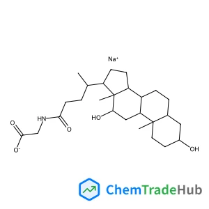 Sodium {[(3alpha,5beta,12alpha,20R)-3,12-dihydroxy-24-oxocholan-24-yl]amino}acetate