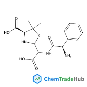 (4S)-2-[{[(2R)-2-Amino-2-phenylacetyl]amino}(carboxy)methyl]-5,5-dimethyl-1,3-thiazolidine-4-carboxylic acid
