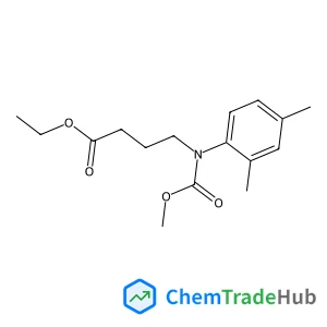 Ethyl 4-[(2,4-dimethylphenyl)(methoxycarbonyl)amino]butanoate structure