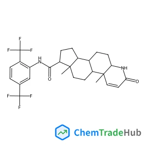 (4aR,4bS,6aS,7S,9aS,9bS,11aR)-N-[2,5-Bis(trifluoromethyl)phenyl]-4a,6a-dimethyl-2-oxo-2,4a,4b,5,6,6a,7,8,9,9a,9b,10,11,11a-tetradecahydro-1H-indeno[5,4-f]quinoline-7-carboxamide