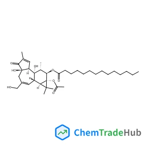 (1aR,1bS,4aR,7aS,7bS,8R,9R,9aS)-9a-Acetoxy-4a,7b-dihydroxy-3-(hydroxymethyl)-1,1,6,8-tetramethyl-5-oxo-1a,1b,4,4a,5,7a,7b,8,9,9a-decahydro-1H-cyclopropa[3,4]benzo[1,2-e]azulen-9-yl myristate