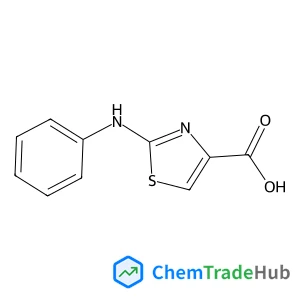 2-Anilino-1,3-thiazole-4-carboxylic acid structure 2-Anilino-1,3-thiazole-4-carboxylic acid structure