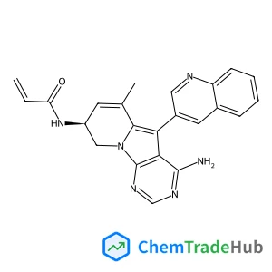 N-[(8S)-4-Amino-6-methyl-5-(3-quinolinyl)-8,9-dihydropyrimido[5,4-b]indolizin-8-yl]acrylamide