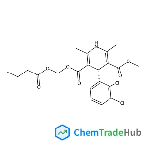 (Butyryloxy)methyl methyl (4S)-4-(2,3-dichlorophenyl)-2,6-dimethyl-1,4-dihydro-3,5-pyridinedicarboxylate