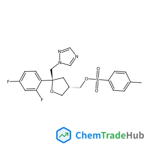 2,5-Anhydro-1,3,4-trideoxy-2-(2,4-difluorophenyl)-4-({[(4-methylphenyl)sulfonyl]oxy}methyl)-1-(1H-1,2,4-triazol-1-yl)-D-erythro-pentitol