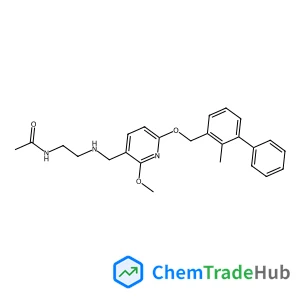 N-{2-[({2-Methoxy-6-[(2-methyl-3-biphenylyl)methoxy]-3-pyridinyl}methyl)amino]ethyl}acetamide