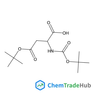(2S)-4-[(2-Methyl-2-propanyl)oxy]-2-({[(2-methyl-2-propanyl)oxy]carbonyl}amino)-4-oxobutanoic acid