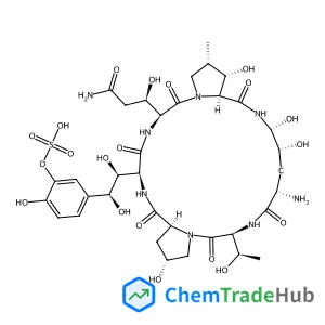 Pneumocandin A0, 1-[(4R,5R)-4,5-dihydroxy-L-ornithine]-4-[(4S)-4-hydroxy-4-[4-hydroxy-3-(sulfooxy)phenyl]-L-threonine]-
