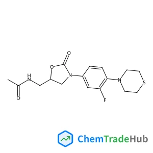 N-({(5S)-3-[3-Fluoro-4-(4-thiomorpholinyl)phenyl]-2-oxo-1,3-oxazolidin-5-yl}methyl)acetamide
