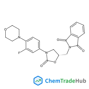 2-({(5S)-3-[3-Fluoro-4-(4-morpholinyl)phenyl]-2-oxo-1,3-oxazolidin-5-yl}methyl)-1H-isoindole-1,3(2H)-dione
