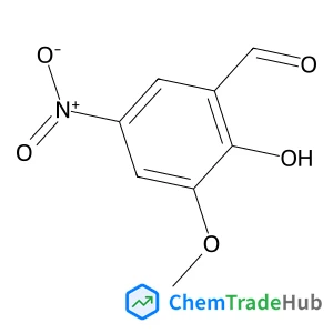 2-Hydroxy-3-methoxy-5-nitrobenzaldehyde structure 2-Hydroxy-3-methoxy-5-nitrobenzaldehyde structure