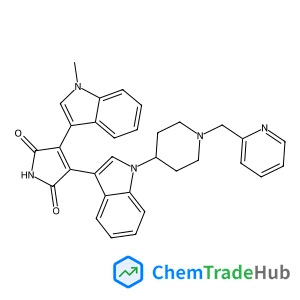 3-(1-Methyl-1H-indol-3-yl)-4-{1-[1-(2-pyridinylmethyl)-4-piperidinyl]-1H-indol-3-yl}-1H-pyrrole-2,5-dione
