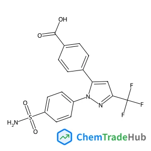 4-[1-(4-Sulfamoylphenyl)-3-(trifluoromethyl)-1H-pyrazol-5-yl]benzoic acid