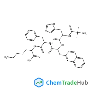 (2S)-6-AMINO-2-[[(2R)-2-[[(2R)-2-[[(2S)-2-[(2-AMINO-2-METHYLPROPANOYL)AMINO]-3-(4H-IMIDAZOL-4-YL)PROPANOYL]AMINO]-3-NAPHTHALEN-2-YLPROPANOYL]AMINO]-3-PHENYLPROPANOYL]AMINO]HEXANAMIDE