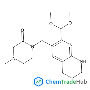 1-((2-(Dimethoxymethyl)-5,6,7,8-tetrahydro-1,8-naphthyridin-3-yl)methyl)-4-methylpiperazin-2-one