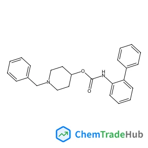 1-benzyl-4-piperidyl N-(2-biphenylyl)carbamate