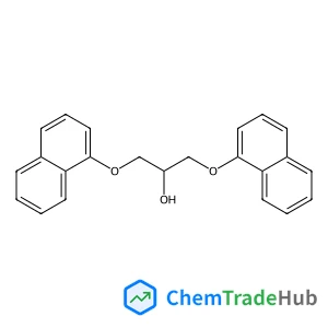 2-Propanol, 1,3-bis(1-naphthalenyloxy)- structure