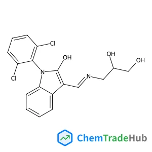 (3Z)-1-(2,6-Dichlorophenyl)-3-{[(2,3-dihydroxypropyl)amino]methylene}-1,3-dihydro-2H-indol-2-one