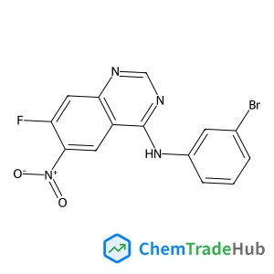 N-(3-Bromophenyl)-7-fluoro-6-nitro-4-quinazolinamine