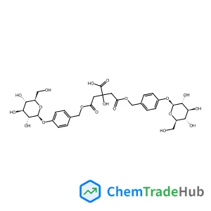 4-{[4-(beta-D-Glucopyranosyloxy)benzyl]oxy}-2-(2-{[4-(beta-D-glucopyranosyloxy)benzyl]oxy}-2-oxoethyl)-2-hydroxy-4-oxobutanoic acid