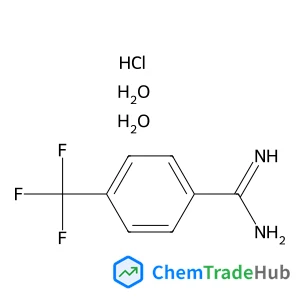 4-(Trifluoromethyl)benzenecarboximidamide hydrochloride dihydrate Chemical_Structure_Of