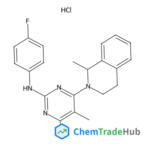 N-(4-Fluorophenyl)-4,5-dimethyl-6-(1-methyl-3,4-dihydro-2(1H)-isoquinolinyl)-2-pyrimidinamine hydrochloride (1:1)