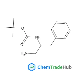 2-(Boc-amino)-3-phenylpropylamine structure