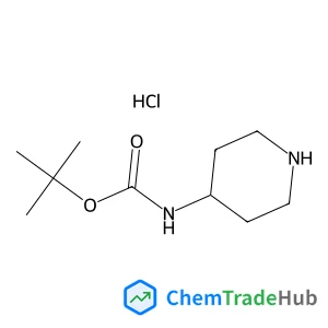 2-Methyl-2-propanyl 4-piperidinylcarbamate hydrochloride (1:1)