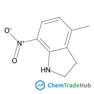 4-Methyl-7-nitroindoline Chemical_Structure_Of