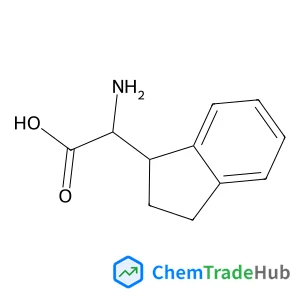 2-amino-2-(2,3-dihydro-1H-inden-1-yl)acetic acid Chemical_Structure_Of